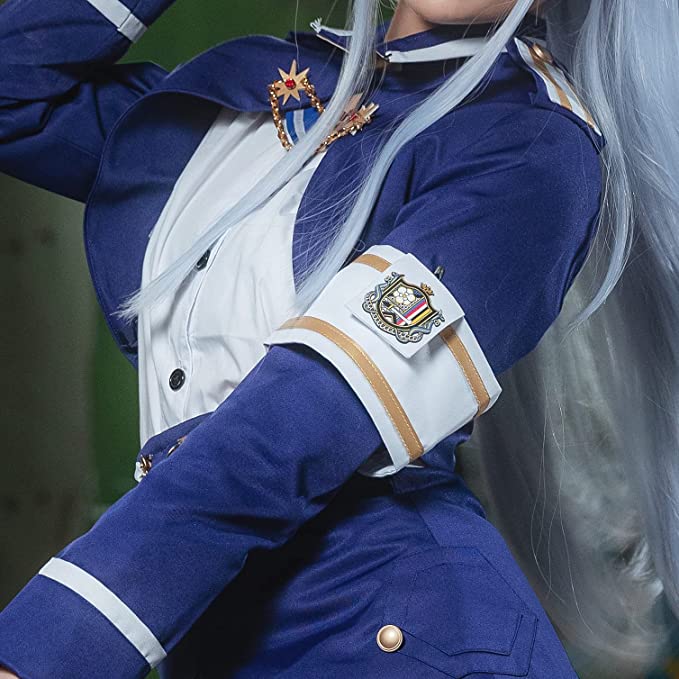 86- Eighty Six Vladilena Milize Costume Bloody Regina Cosplay Outfits Anime Dress Suit (2)