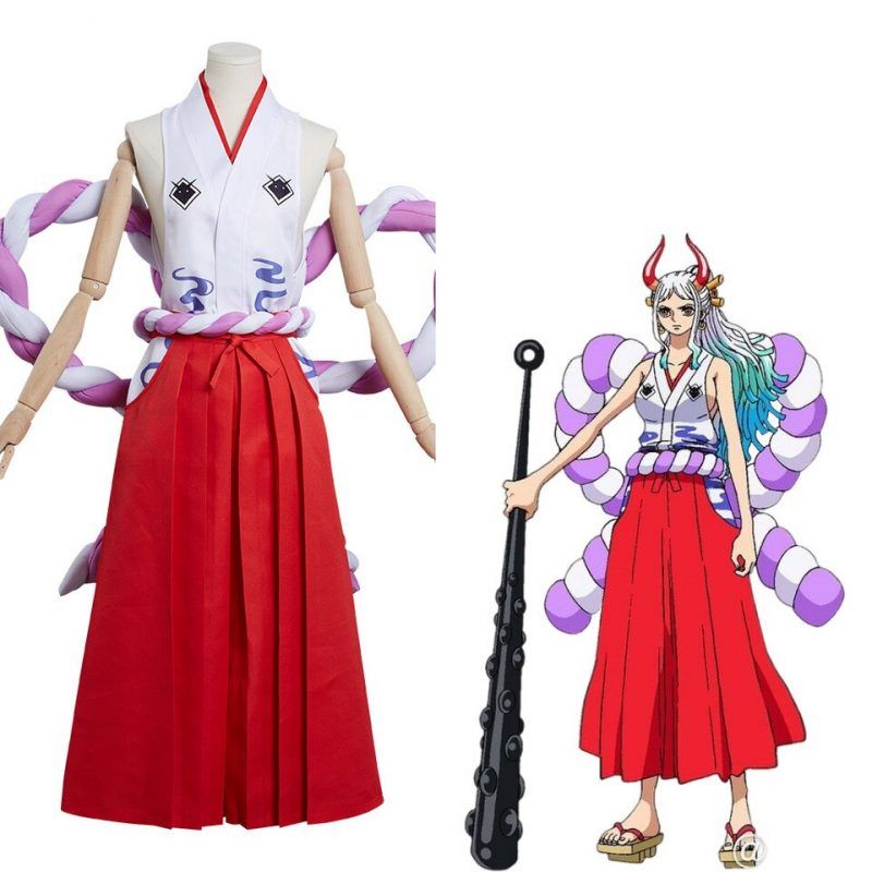 Anime One Piece Yamato Cosplay Costume Outfits Halloween Carnival Suit