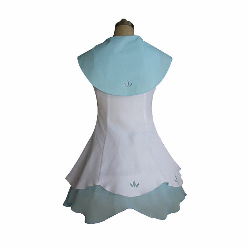 Sun Moon Lillie Cosplay Dress with Hat and Bag Cosplay Costume