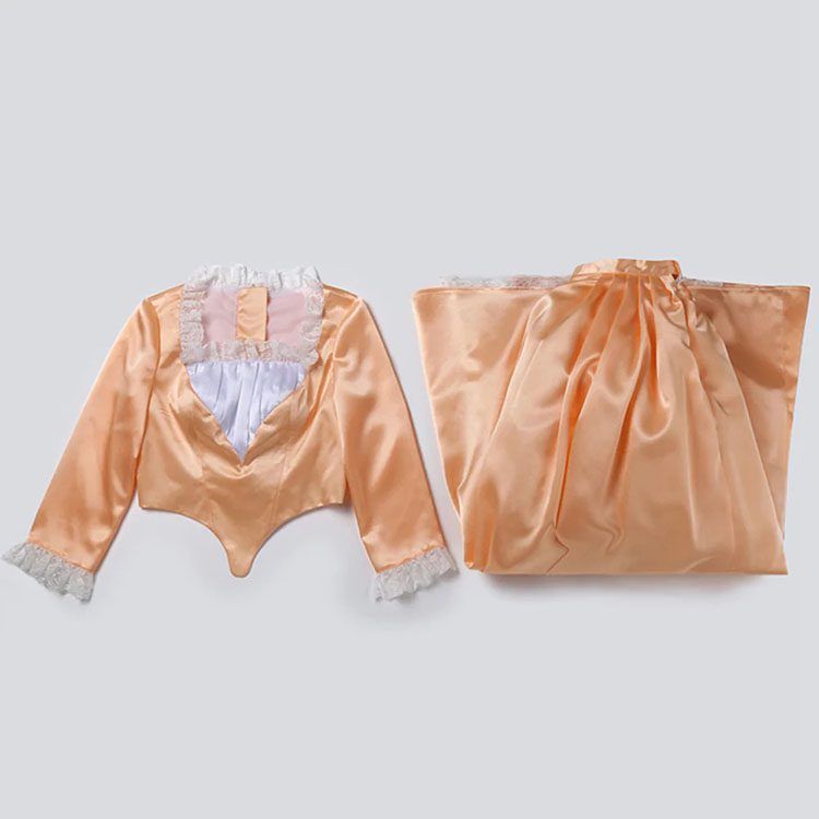 Hamilton Angelica Dance Orange Cosplay Costume Dress (2)