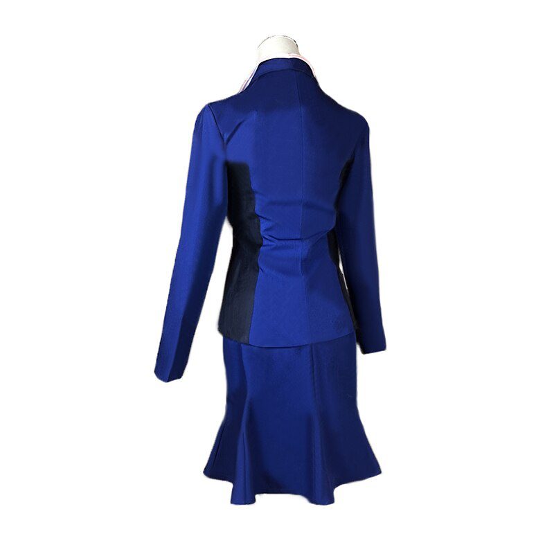 Agent Peggy Carter Cosplay Costume Uniform Blue Suit Costume