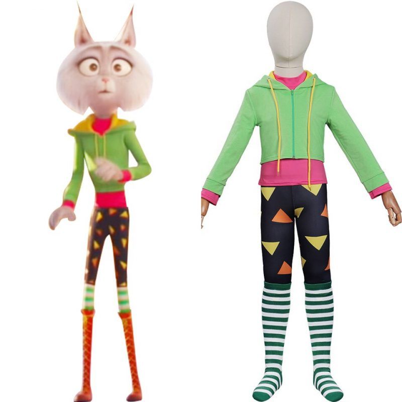 Sing 2 Nooshy Cosplay Costume Outfits Kids Children Halloween Carnival Suit