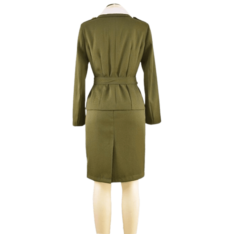 The First Captain America Agent Peggy Carter Cosplay Costume (2)