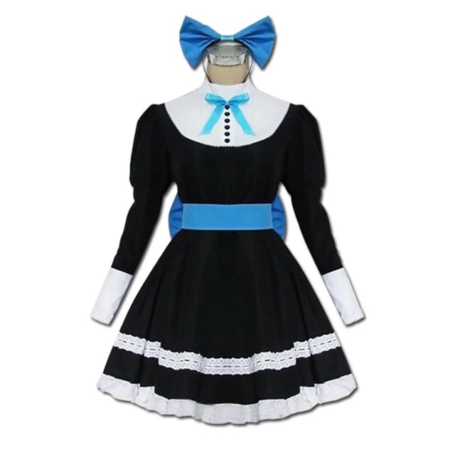 Yunbei Stocking Anarchy Cosplay Costume Panty Stocking with Garterbelt Uniform Maid Dress Halloween Outfit (2)
