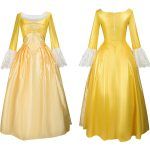 Opera Hamilton Peggy Cosplay Dress Yellow Costume