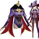 Genshin Impact Mona Cosplay Costumes Bodysuit (1)