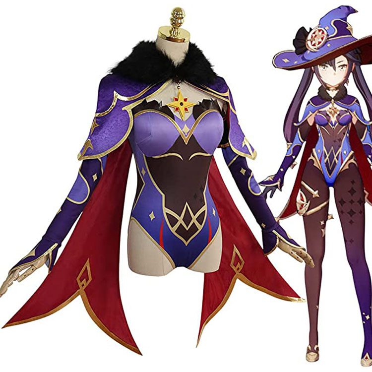 Genshin Impact Mona Cosplay Costumes Bodysuit