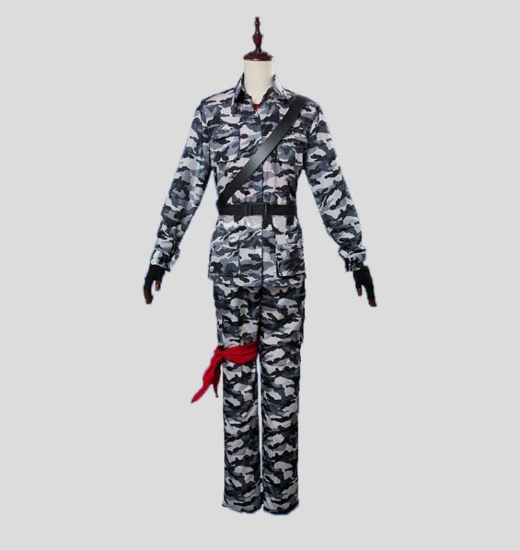 Japanese Voice Actor Division Rap Battle Camouflage Uniform Outfit Mad Trigger Crew Rio Mason Busujima Crazy M Costume
