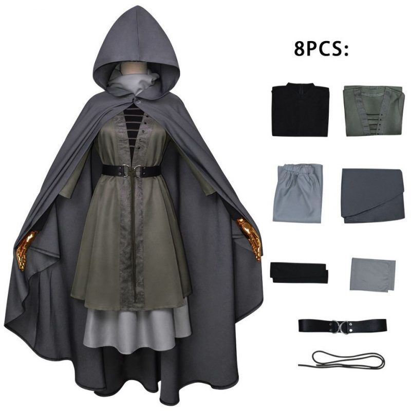 Elden Ring Cosplay Melina Custume Suit Halloween Carnival Fancy Dress Cloak