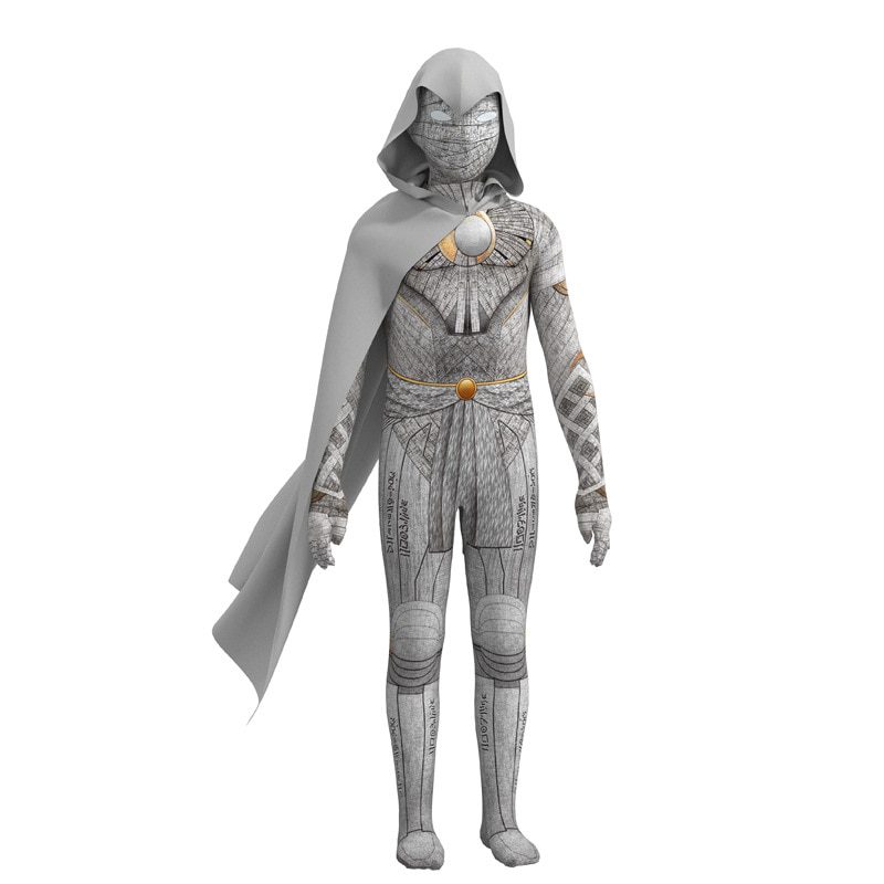 Moon Knight Cosplay Costume for Children Man Marc Spector Crescent Darts Superhero Bodysuit