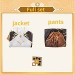 Genshin Impact Zhongli Cosplay Costume Hoodie Long Tuxedo