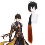 Genshin Impact Zhongli Cosplay Costume Hoodie Long Tuxedo