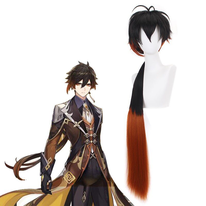 Genshin Impact Zhongli Cosplay Costume Hoodie Long Tuxedo