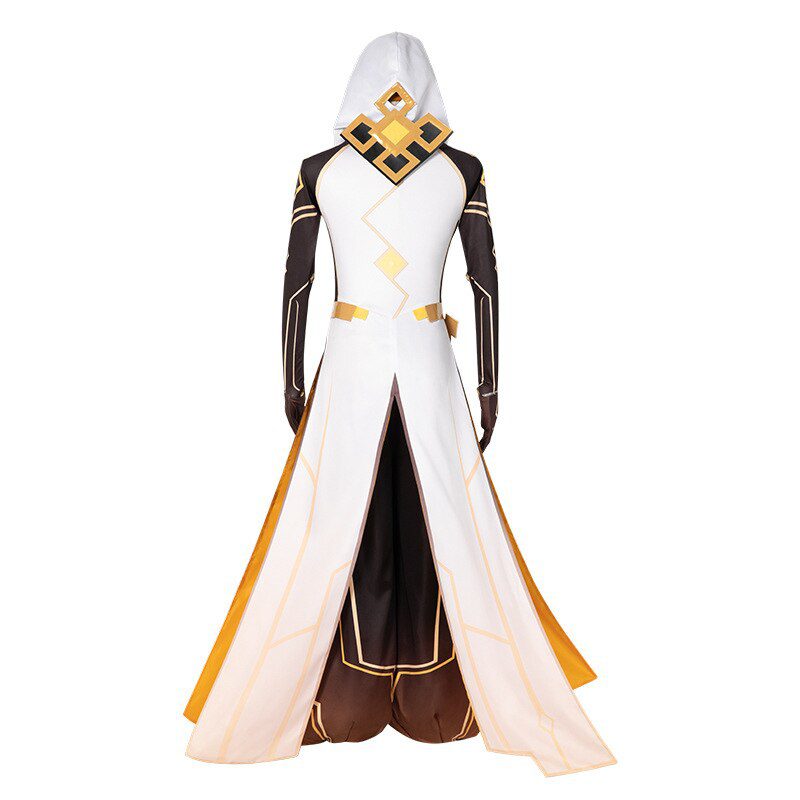 Genshin Impact Zhongli Cosplay Costume Hoodie Long Tuxedo