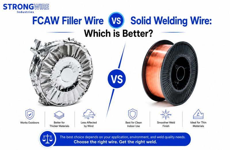 FCAW Filler Wire vs Solid Welding Wire