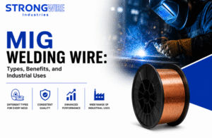 MIG welding wire used in industrial fabrication, high-strength steel welding, and automated manufacturing applications
