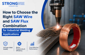 Industrial submerged arc welding using SAW Wire and SAW Flux for pressure vessel and heavy steel fabrication