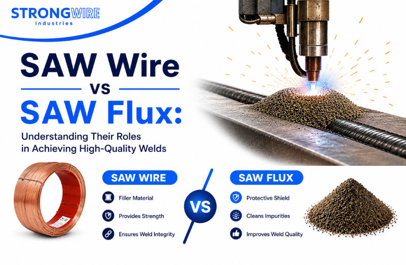 Industrial submerged arc welding using SAW Wire vs SAW Flux for heavy steel fabrication