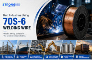 ER70S-6 welding wire used in industrial MIG welding