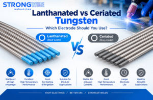 Tungsten electrodes for TIG welding aluminium and stainless steel