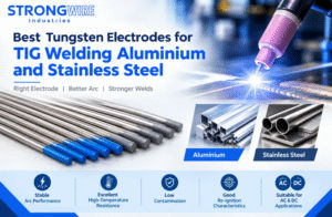 Tungsten electrodes for TIG welding aluminium and stainless steel
