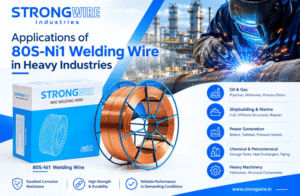 80S-Ni1 welding wire used in heavy industrial welding applications