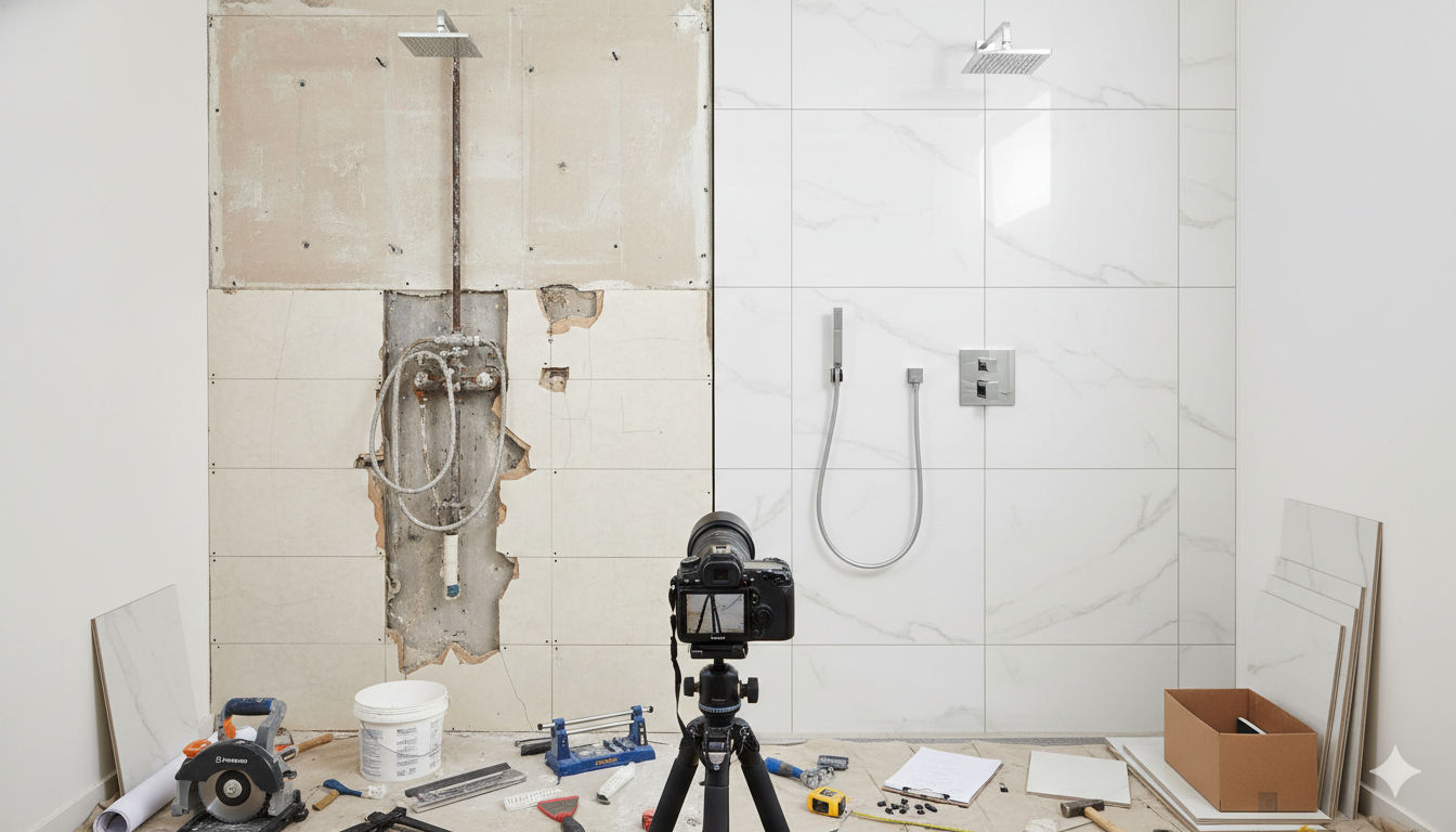 Kitchen renovation before after