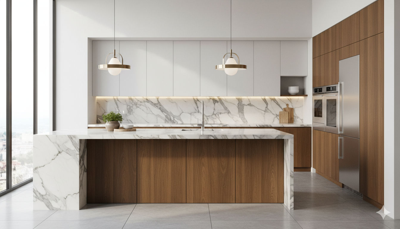 Kitchen countertop installation