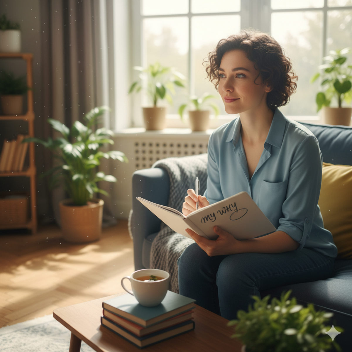 Person journaling their why and intentions before hypnotherapy