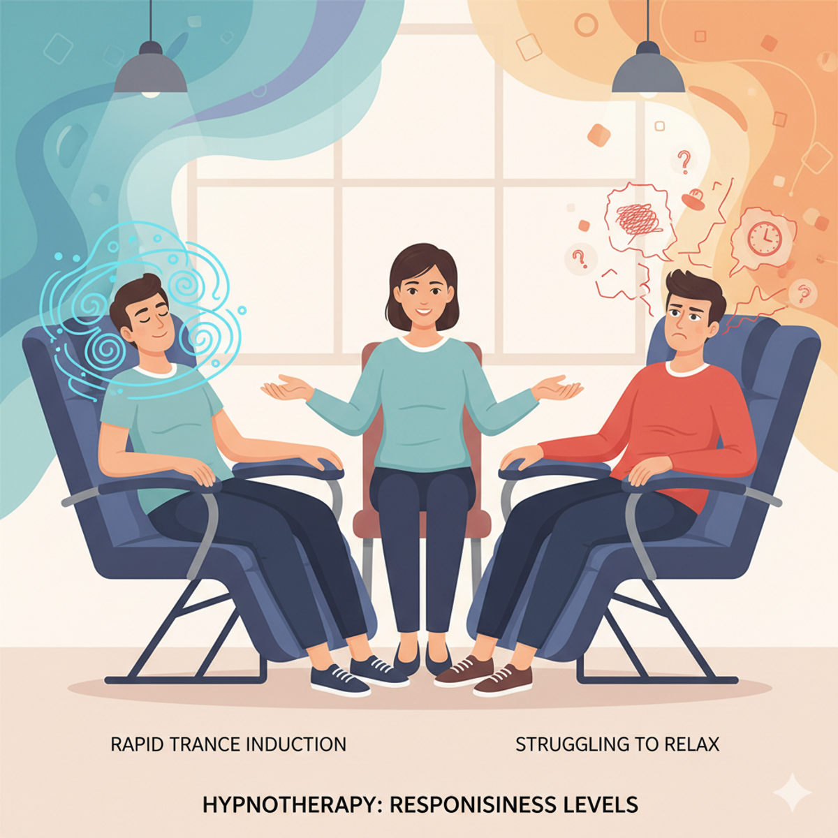 Comparaison de la réceptivité en hypnothérapie : transe rapide vs transe lente