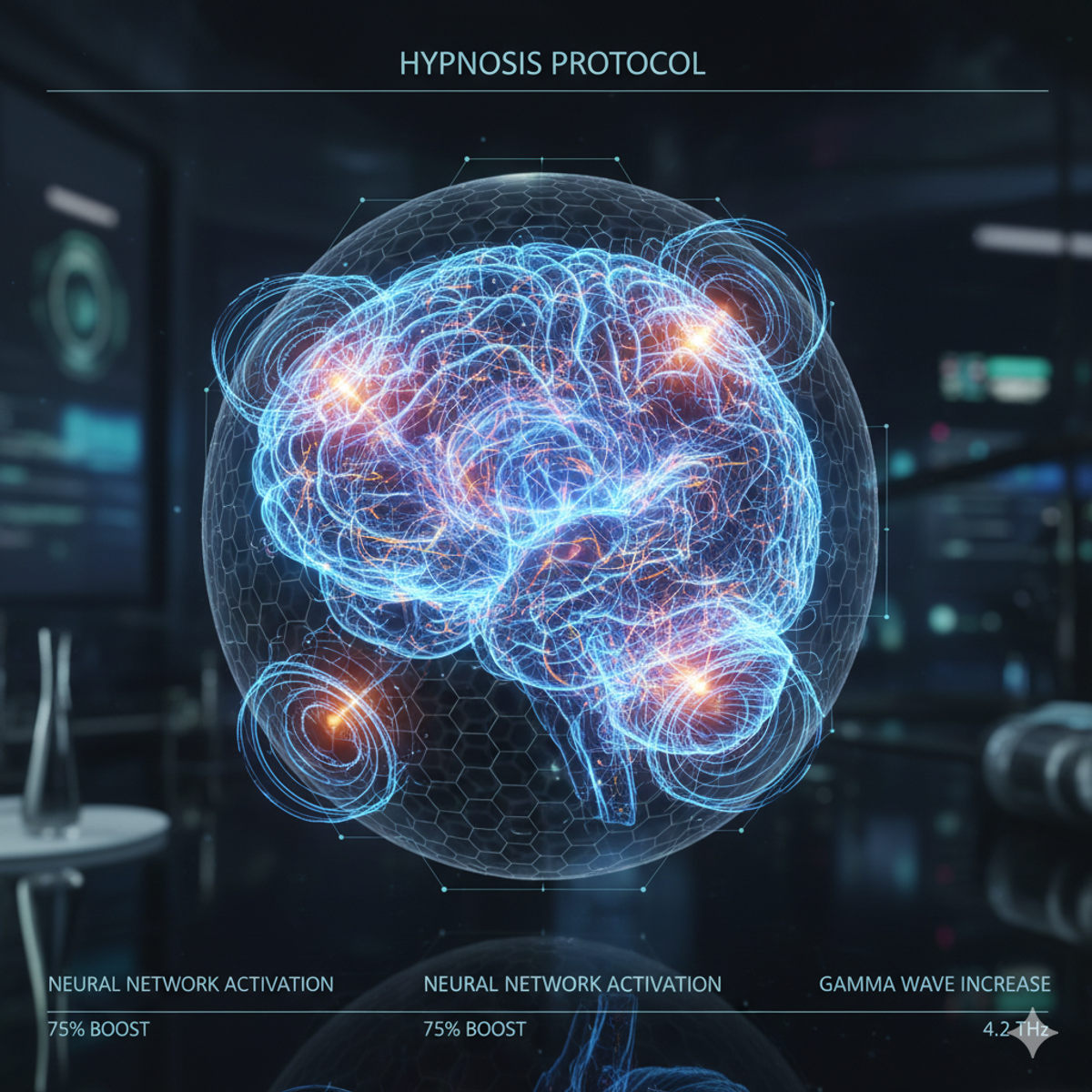 High tech brain scan hypnosis neural activity