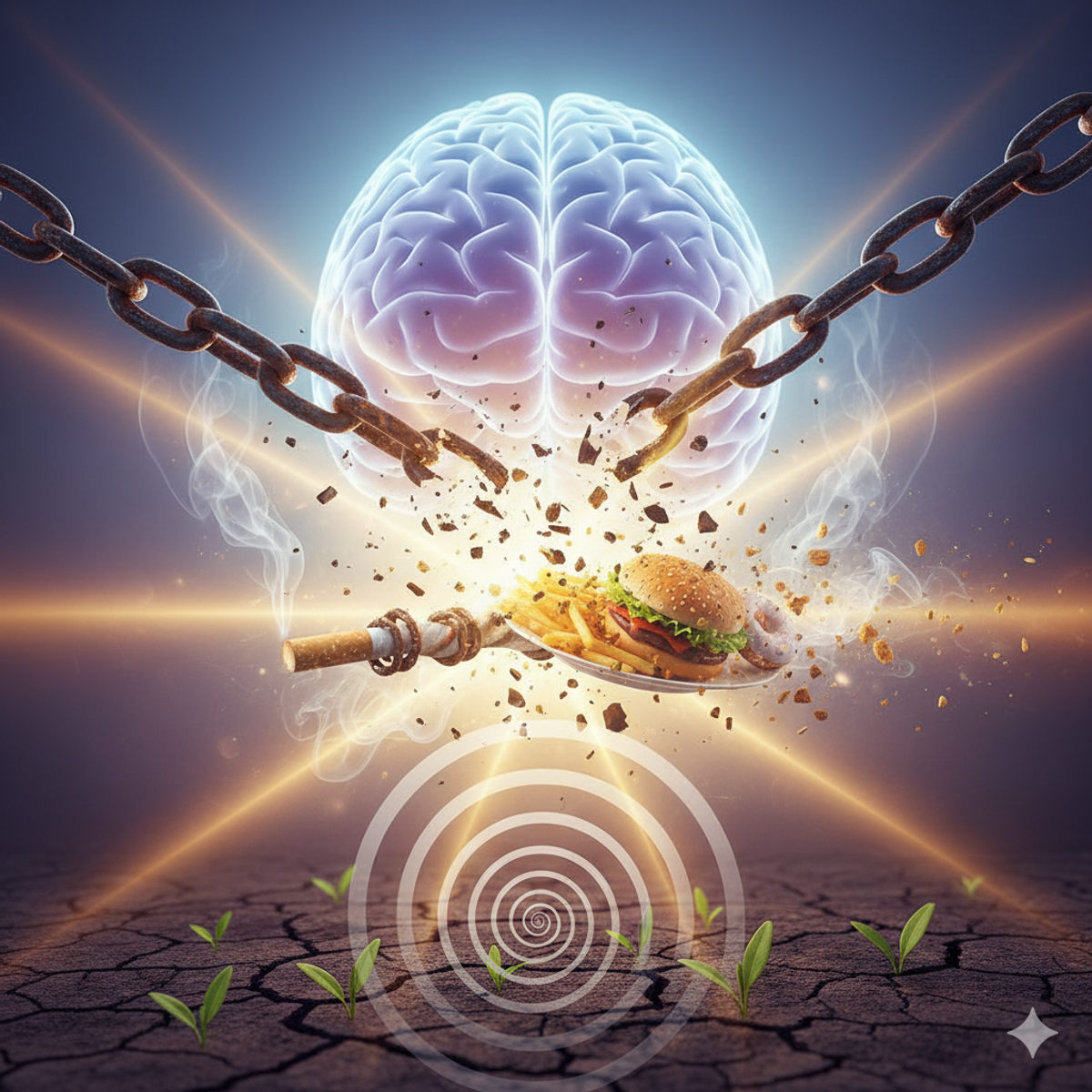 Hypnosis addiction breakthrough symbolic art