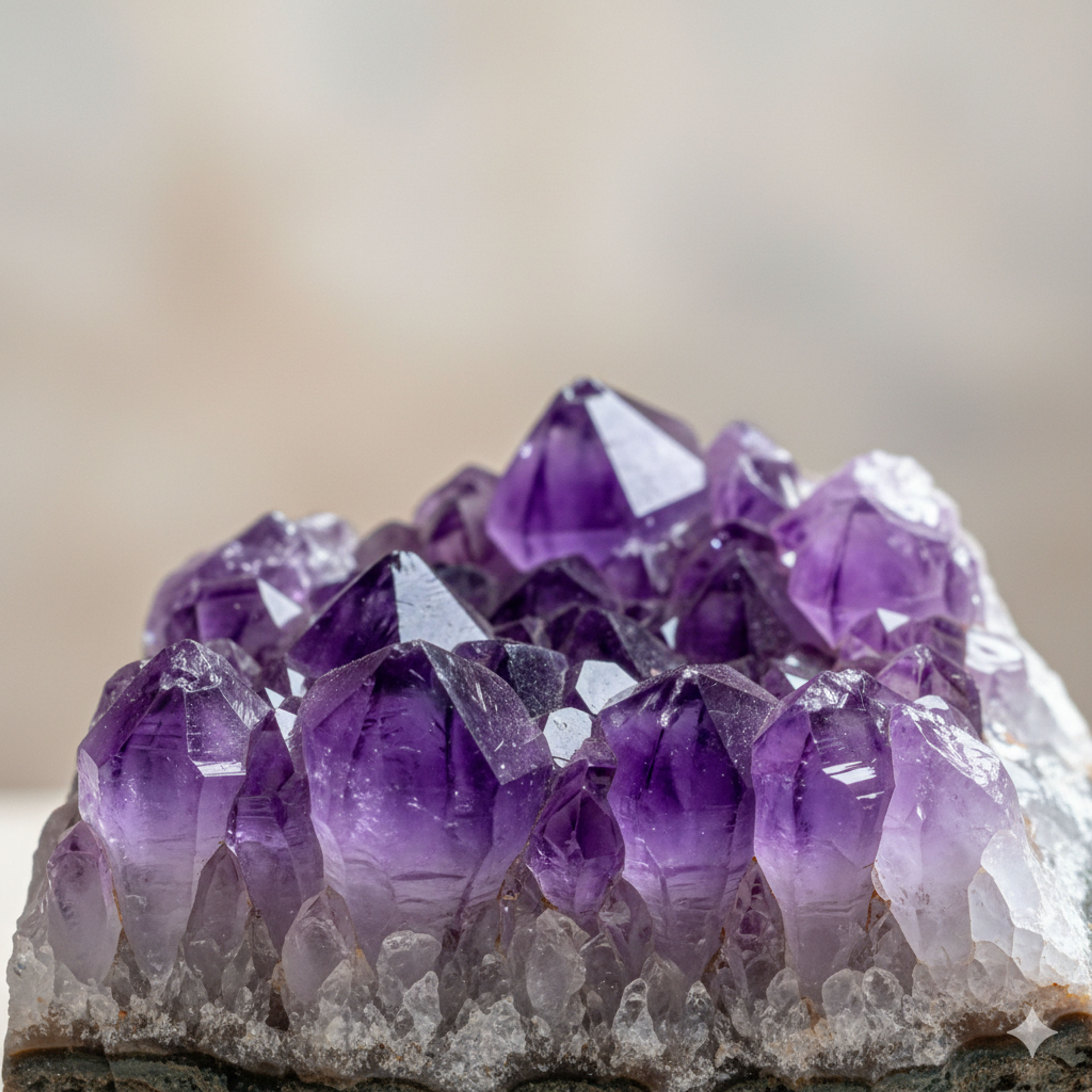 Pierre d'améthyste violette naturelle utilisée en lithothérapie