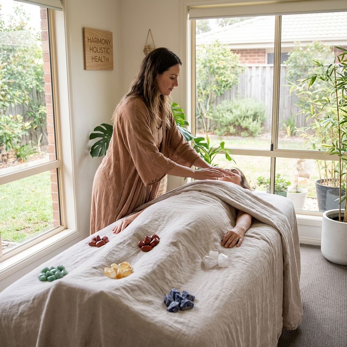 Intégration de la lithothérapie dans une séance de Qi-Gong massage
