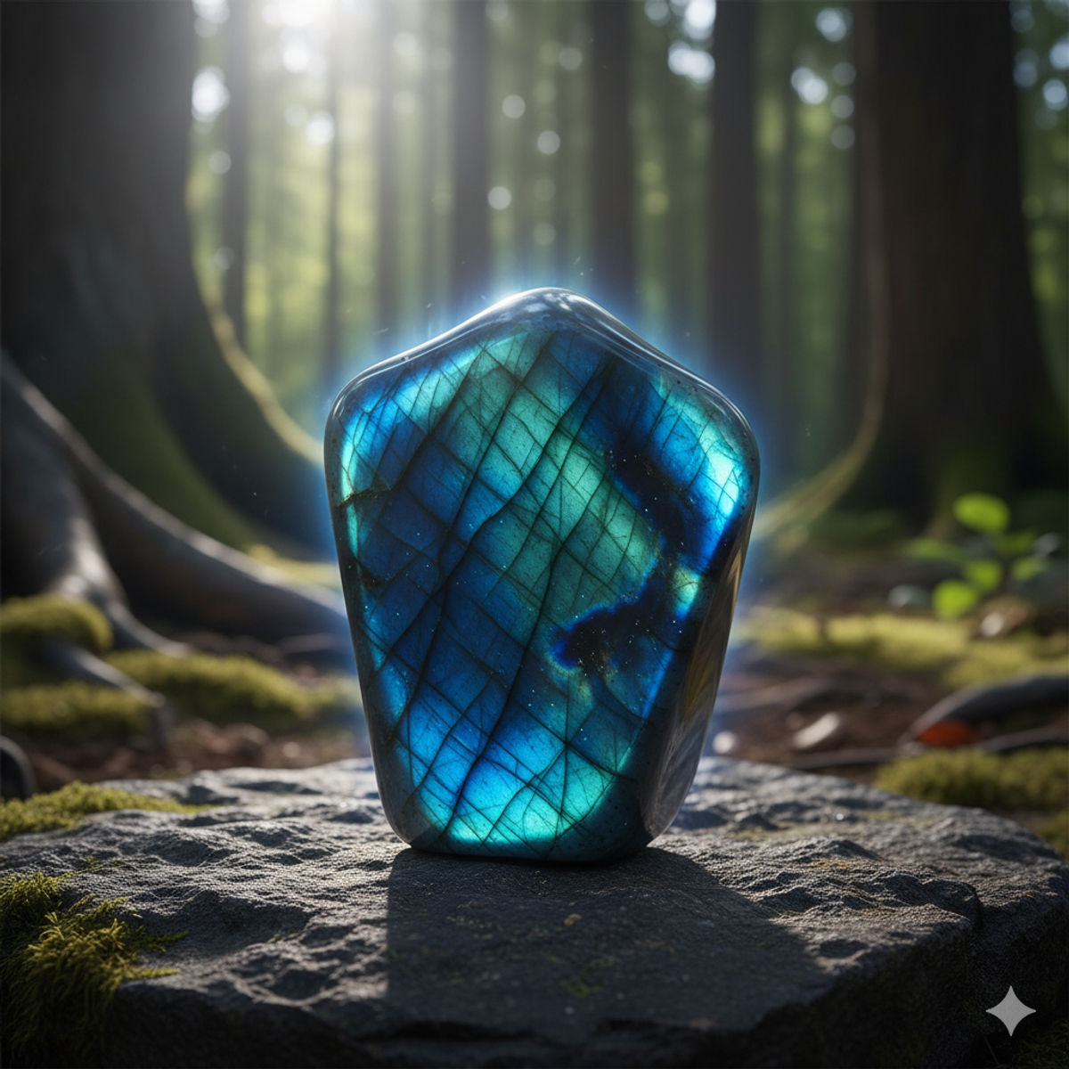 Labradorite naturelle révélant ses reflets colorés caractéristiques pour la protection énergétique