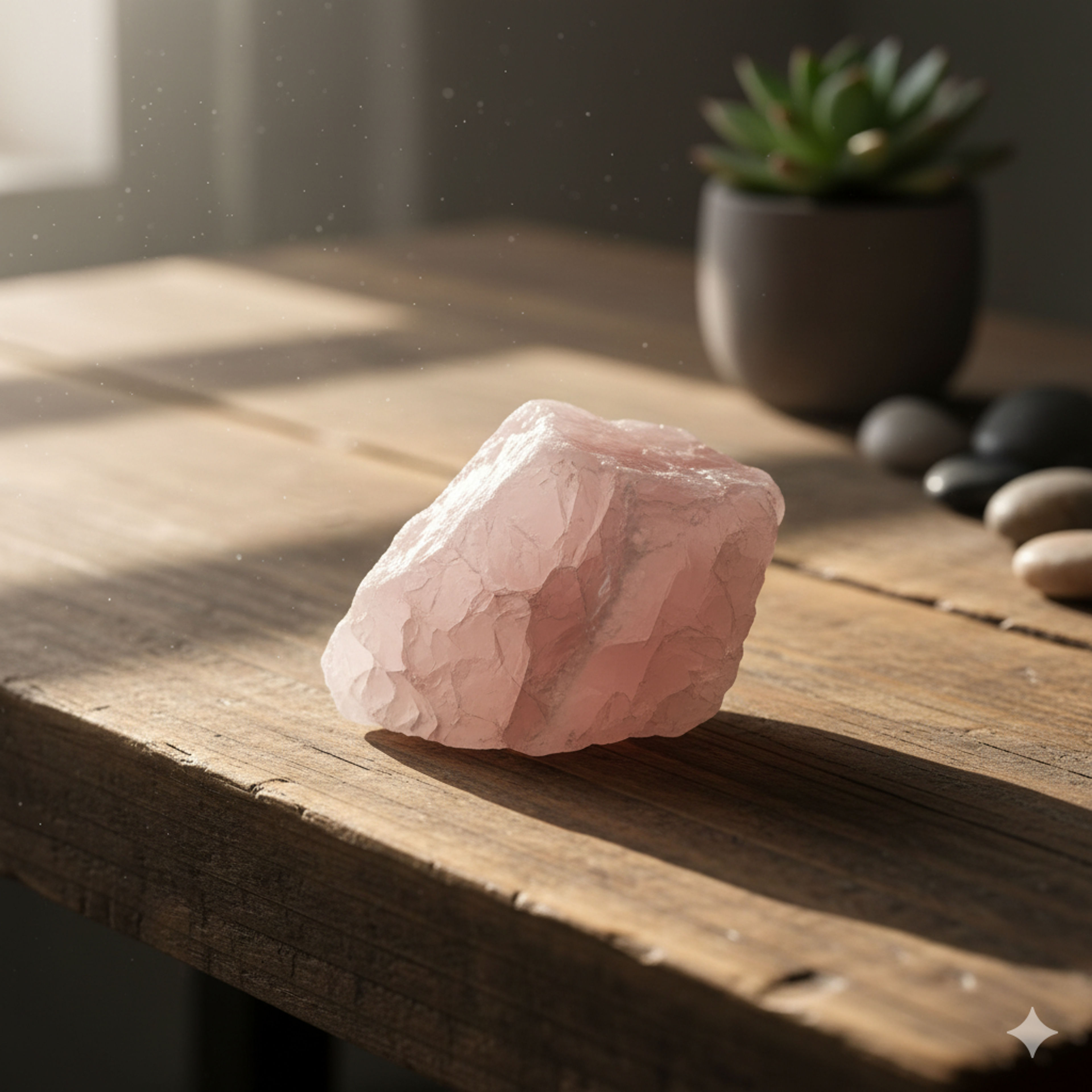 Pierre de quartz rose naturelle pour lithothérapie émotions et bien-être