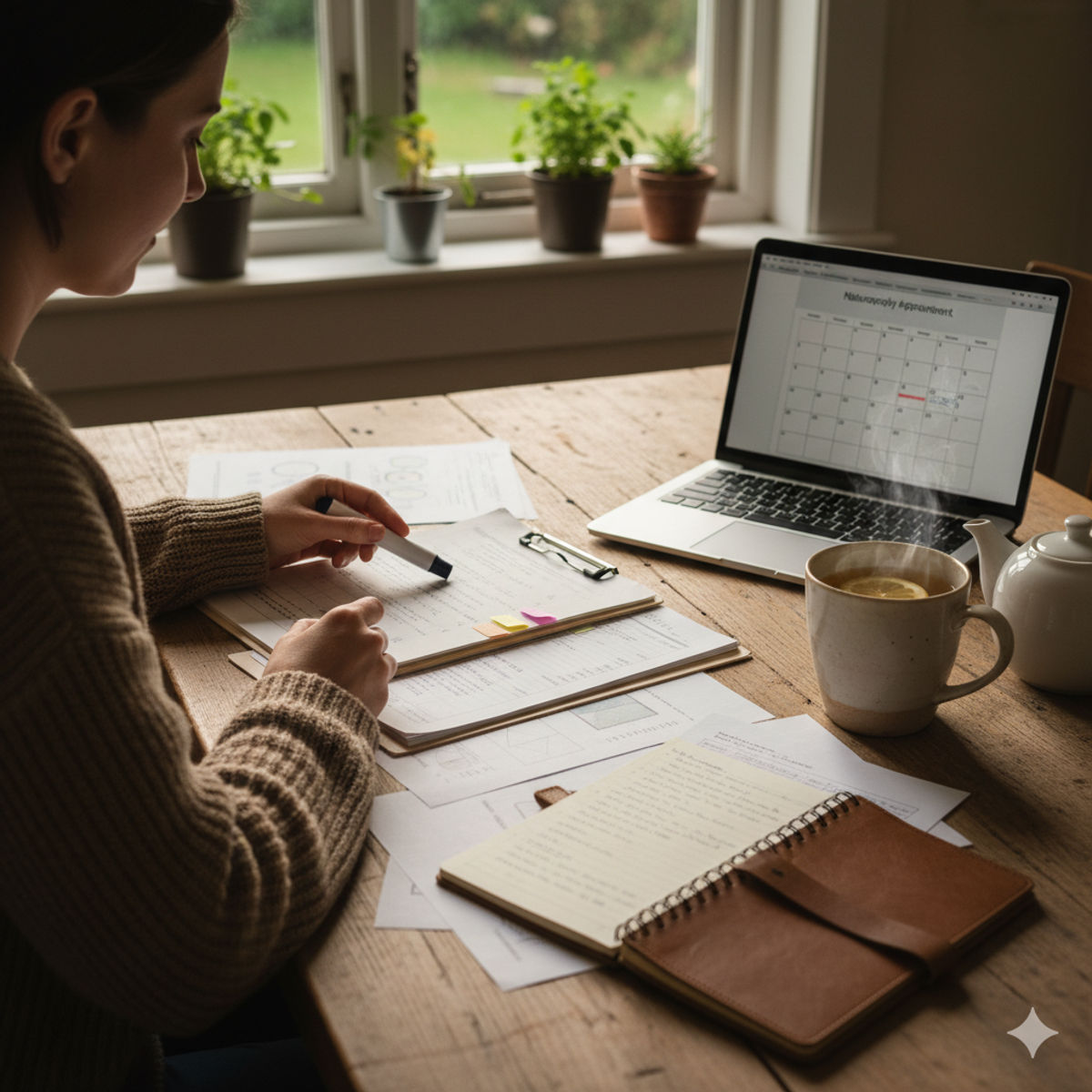 Préparation documents consultation naturopathe