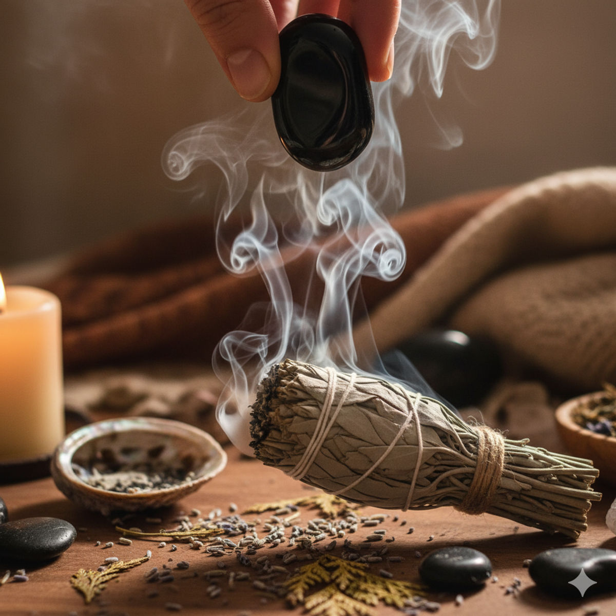 Méthodes traditionnelles de purification énergétique de l'obsidienne