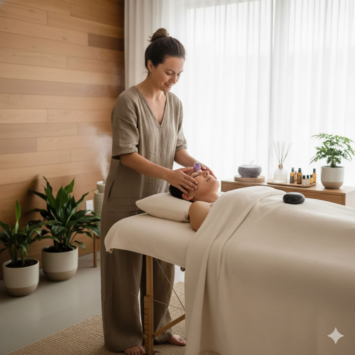 Application thérapeutique de l'obsidienne dans un cabinet de soins holistiques