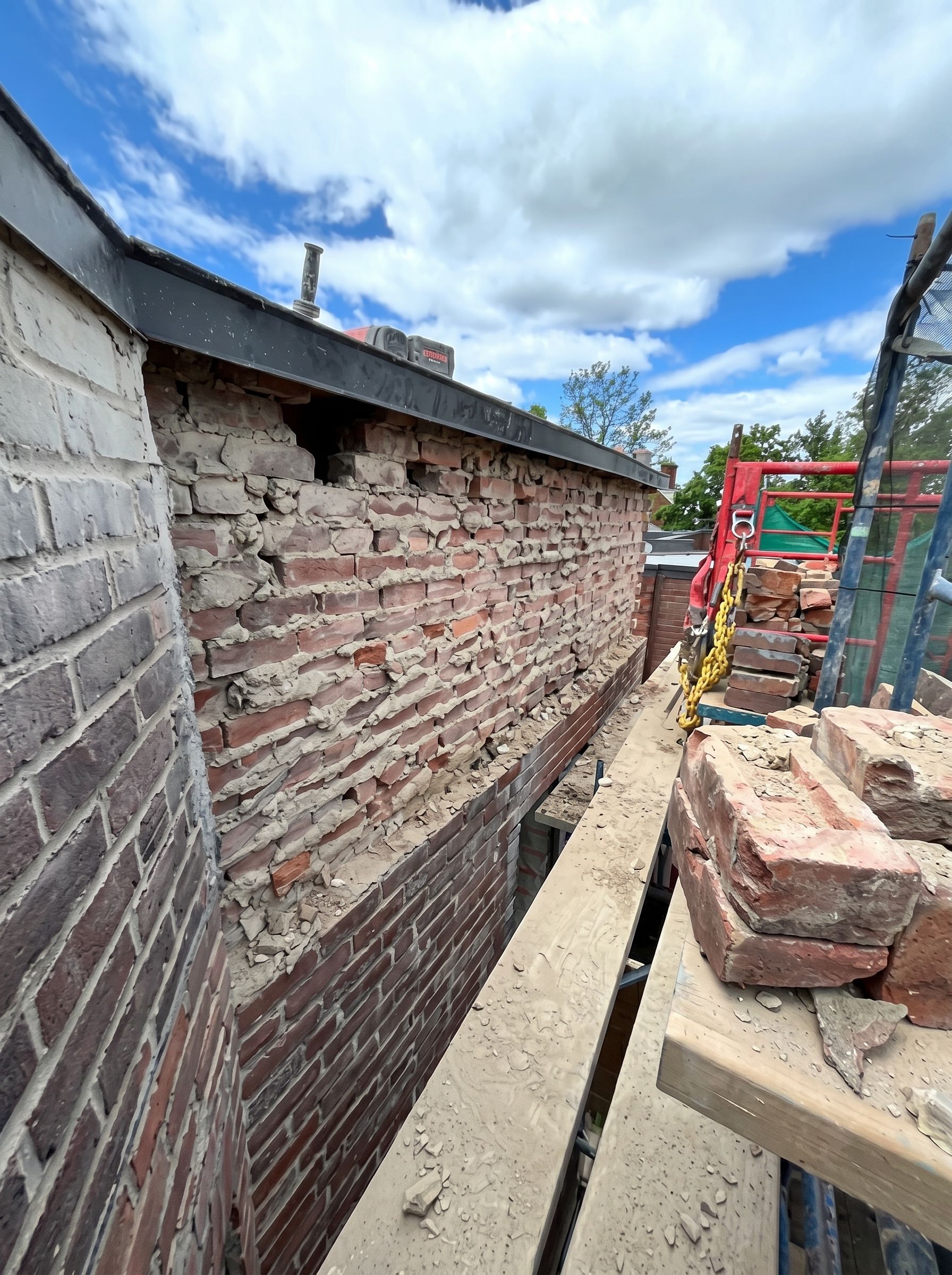 Brick masonry restoration work