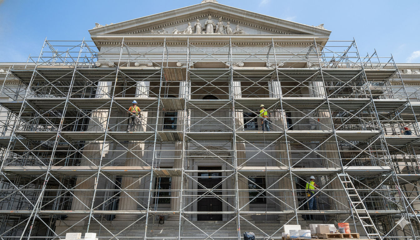 Heritage building restoration