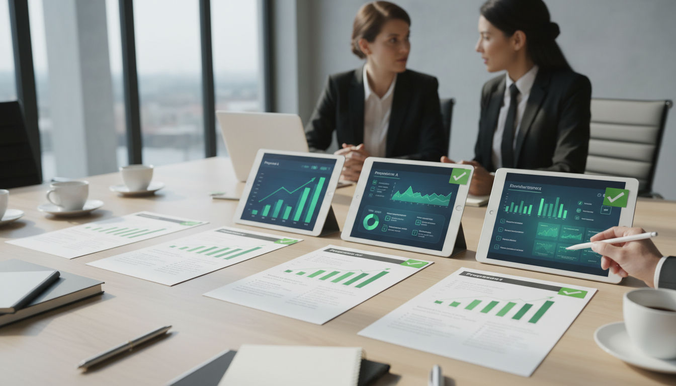 Comparing and evaluating multiple website redesign quotes and proposals