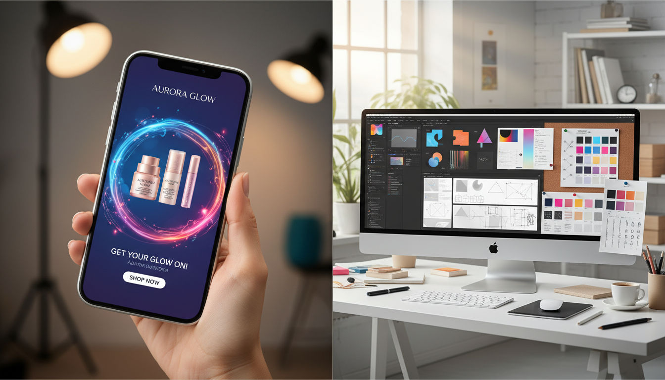 Creative best practices for Meta advertising showing mobile-optimized ad design