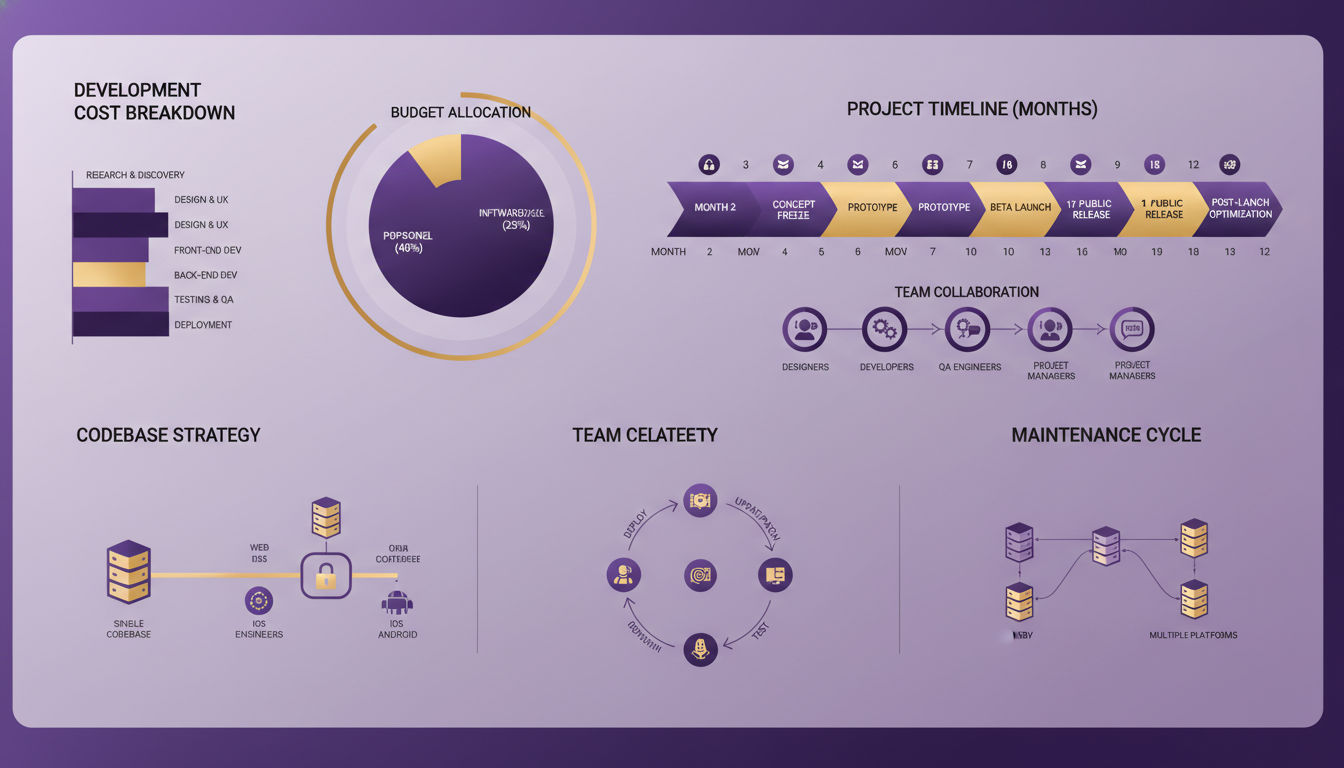 Development costs and timeline comparison for PWA vs native apps
