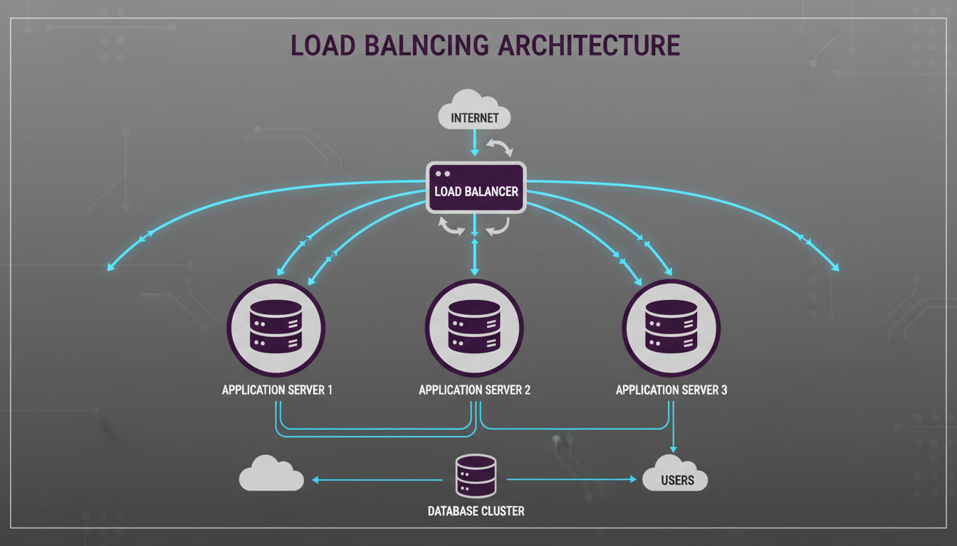 Load balancing pattern distributing traffic across multiple servers