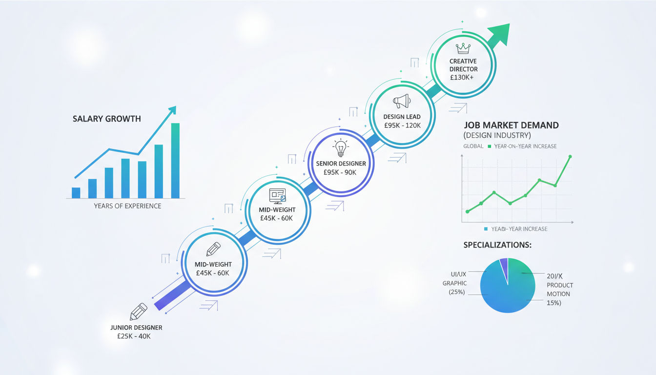 Salary expectations and career advancement opportunities in design fields