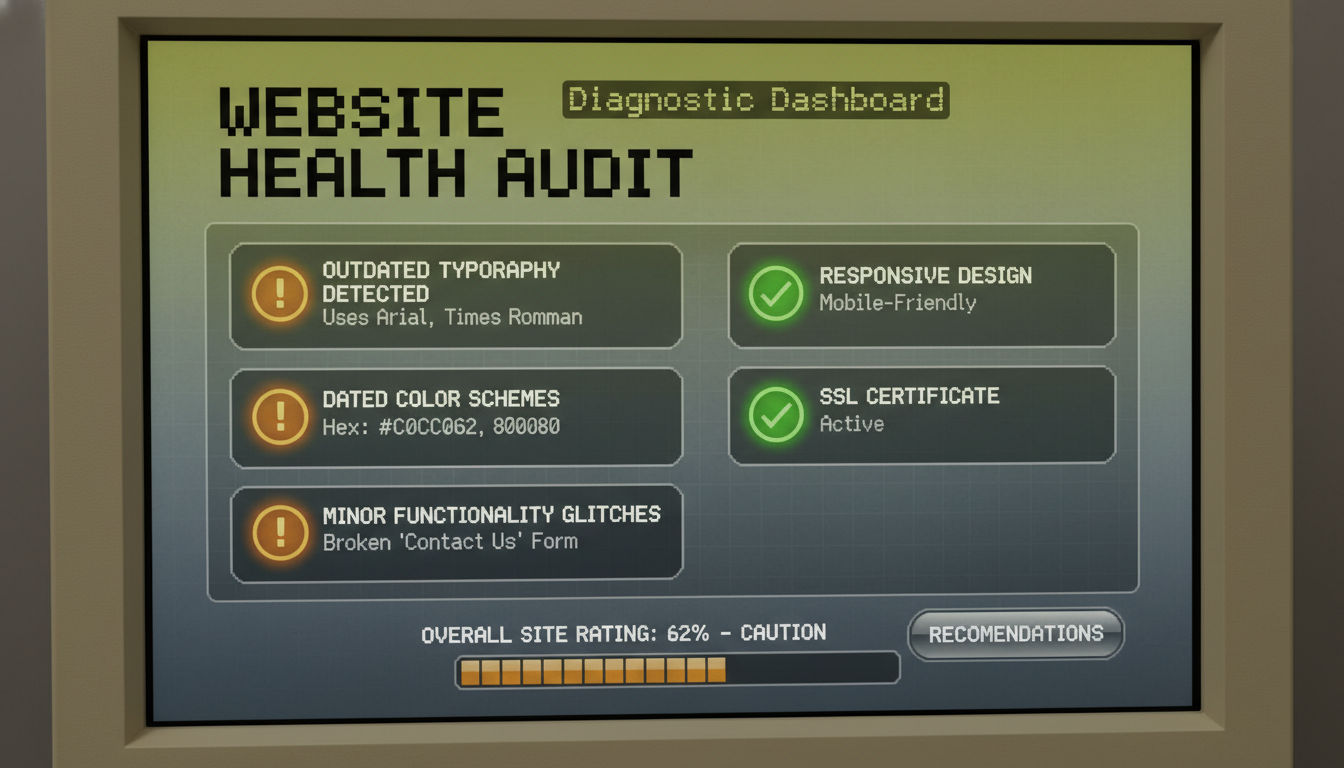 Signs indicating a website needs a revamp rather than complete redesign