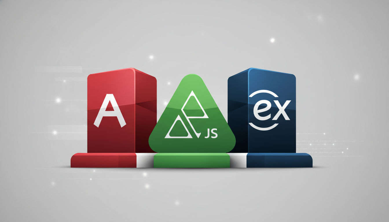 Traditional web frameworks Angular, Vue.js, and Express as established technologies