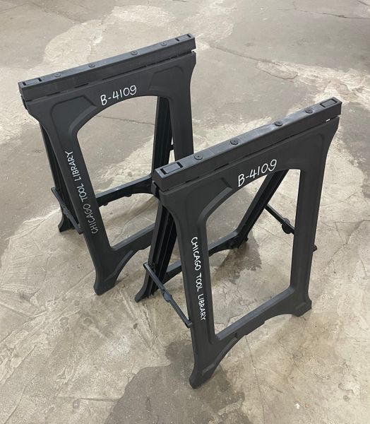 Saw horses (B4109) Chicago Tool Library