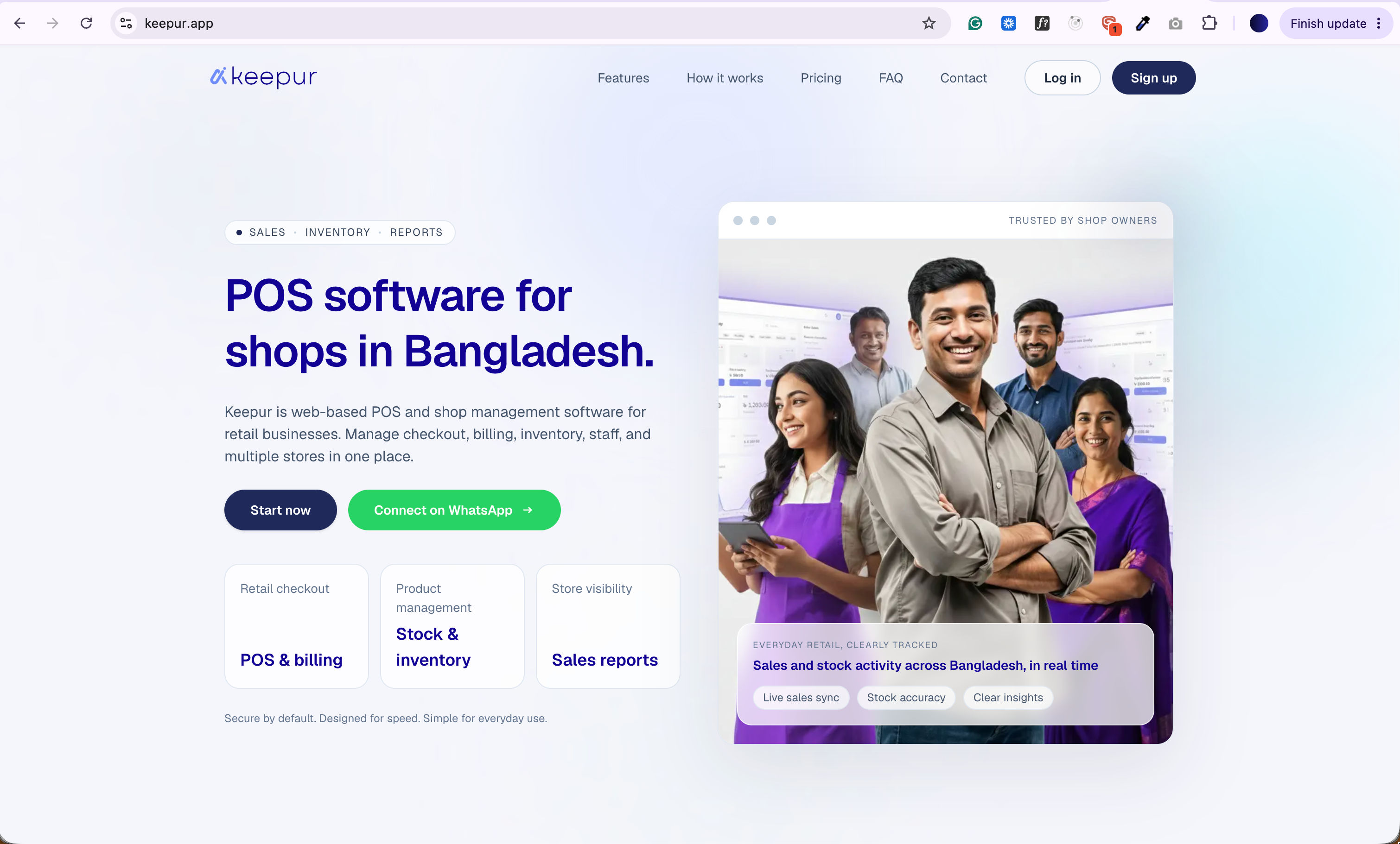 Keepur — Inventory & Business Operations Platform project